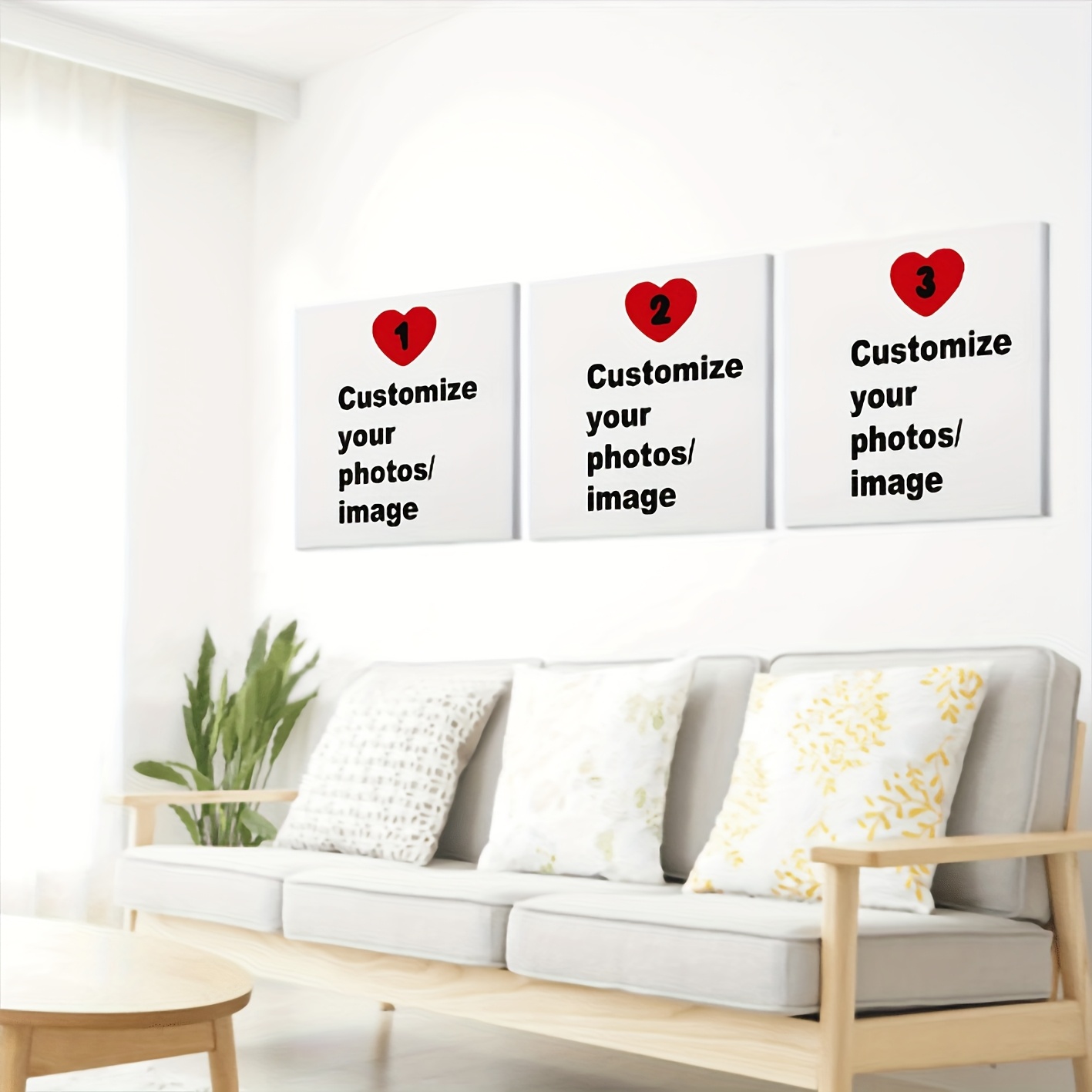 3pcs/set Custom Square Canvas  - Home Decor Theme recension och pris