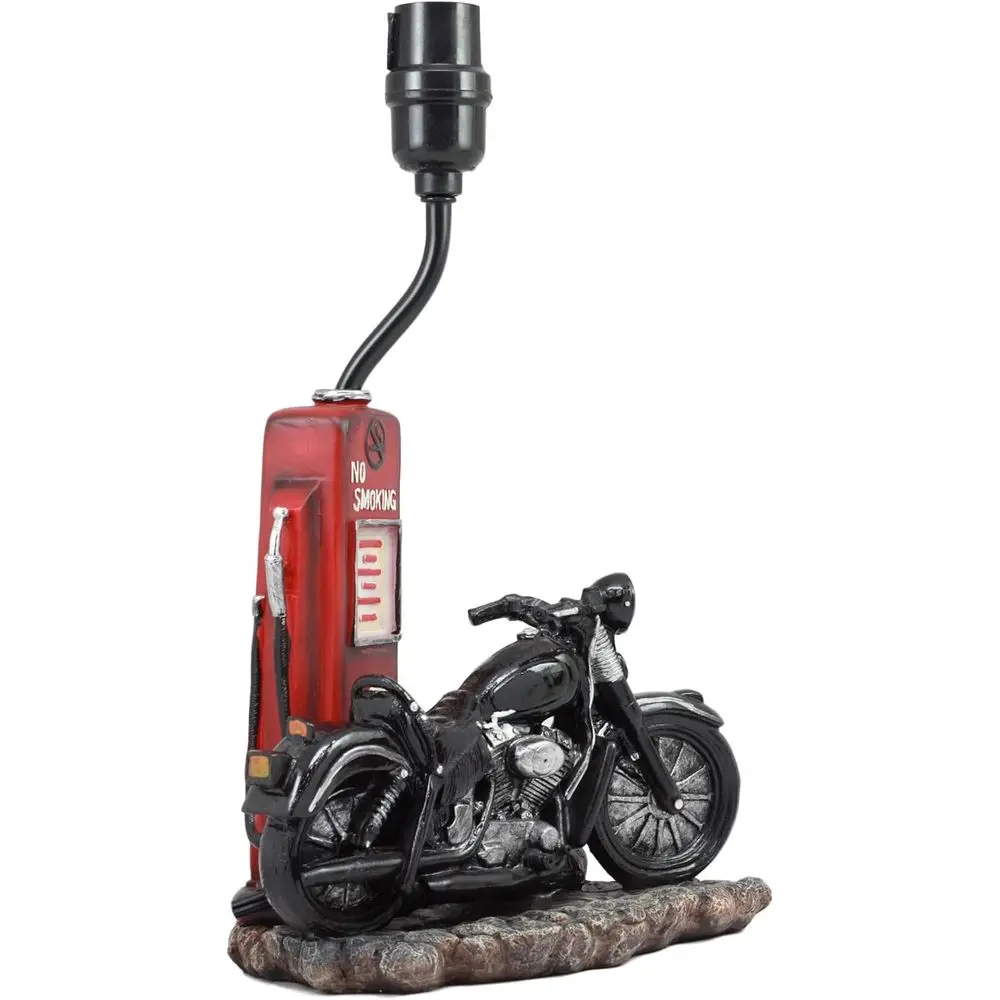 Vintage Retro Black Motorcycle - Home Decor Theme recension och pris