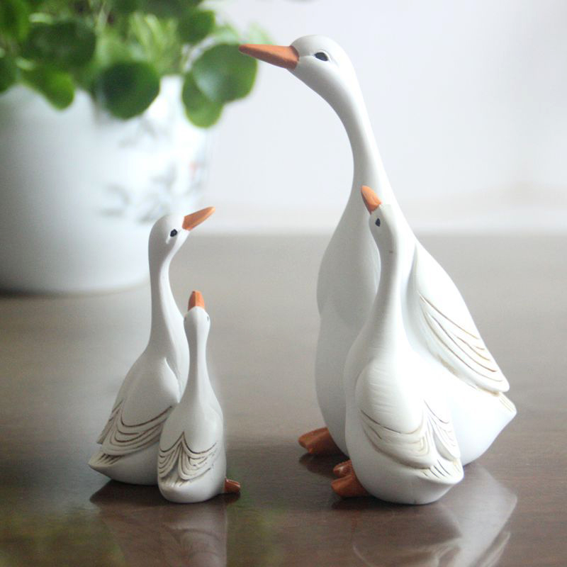 Fun Cute Duck Resin Statue Mot - Home Decor Za recension och pris