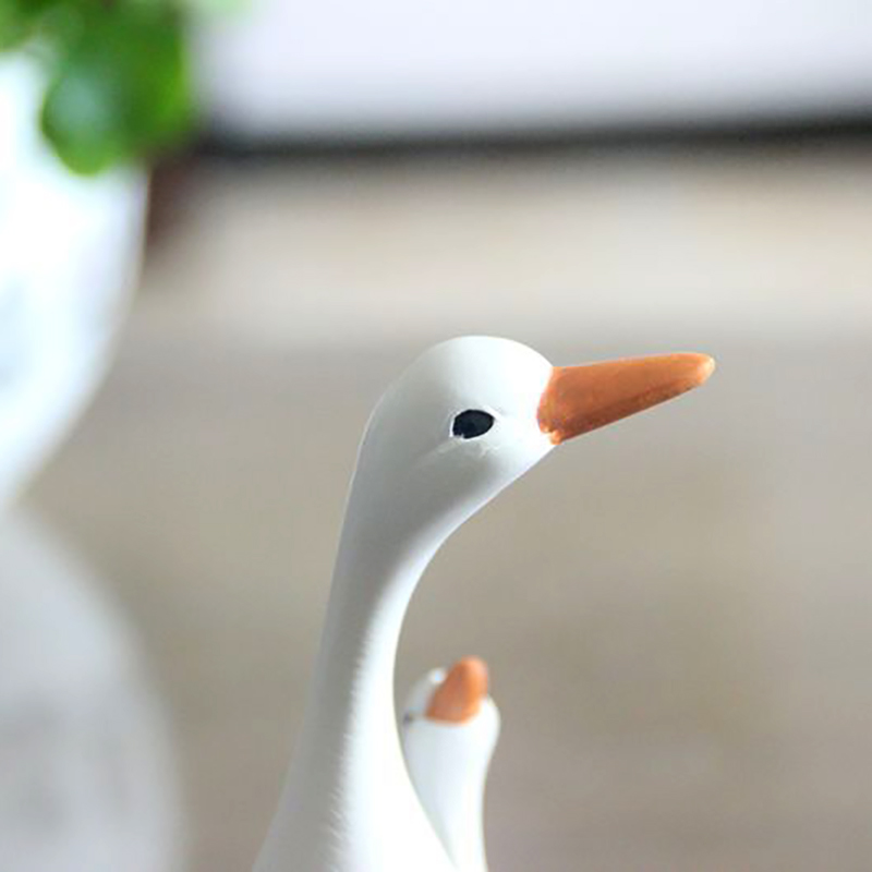 Fun Cute Duck Resin Statue Mot - Home Decor Za recension och pris