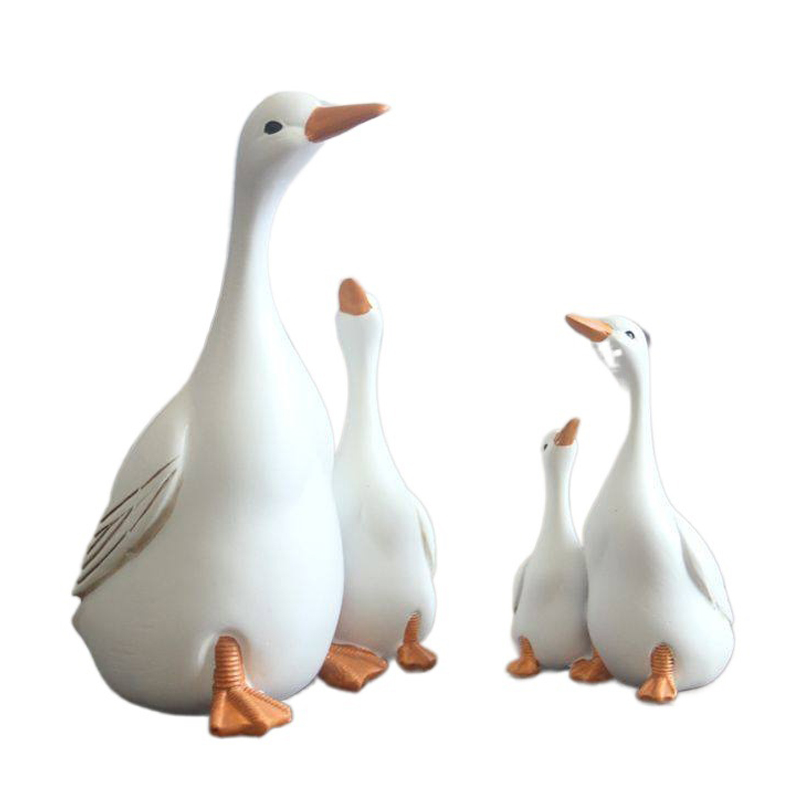 Fun Cute Duck Resin Statue Mot - Home Decor Za recension och pris