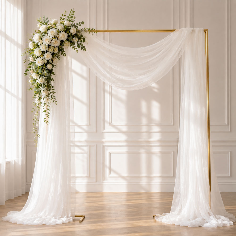 1 Pack Flowy Sheer Tulle Fabri - Linen Table Runner recension och pris