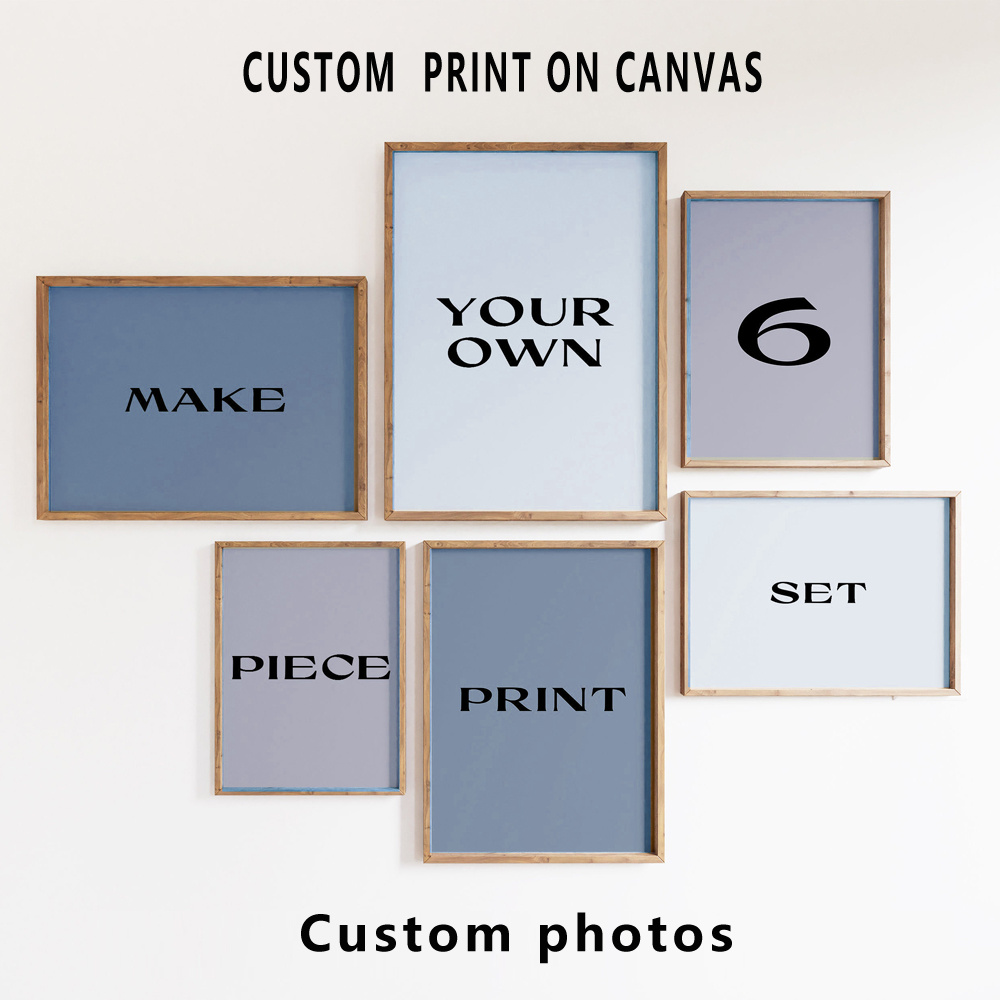 6pcs/set Custom Canvas Prints  - Home Decor Theme recension och pris