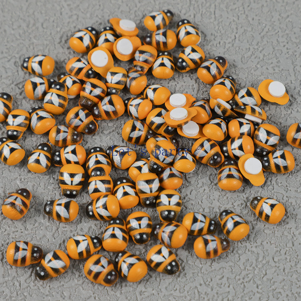 100Pcs Mini Wooden Bee Ladybug - Home Decor Za recension och pris