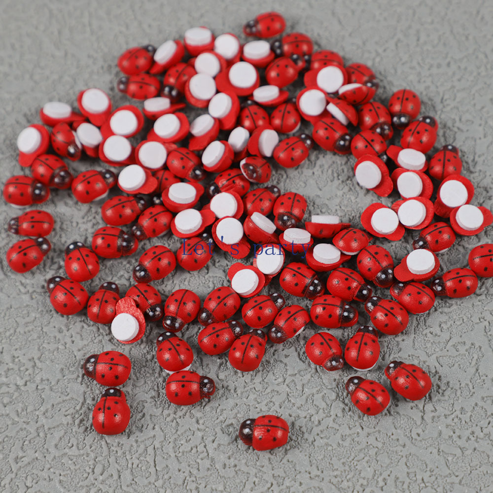 100Pcs Mini Wooden Bee Ladybug - Home Decor Za recension och pris